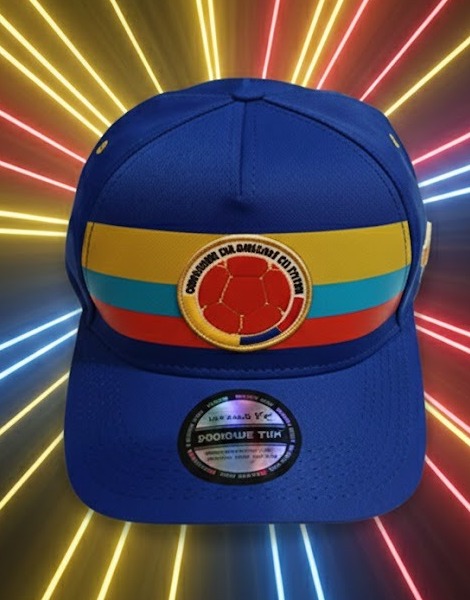 Vista 6 de CAP01T Gorra Colombia Premium - COLOR: NEGRO